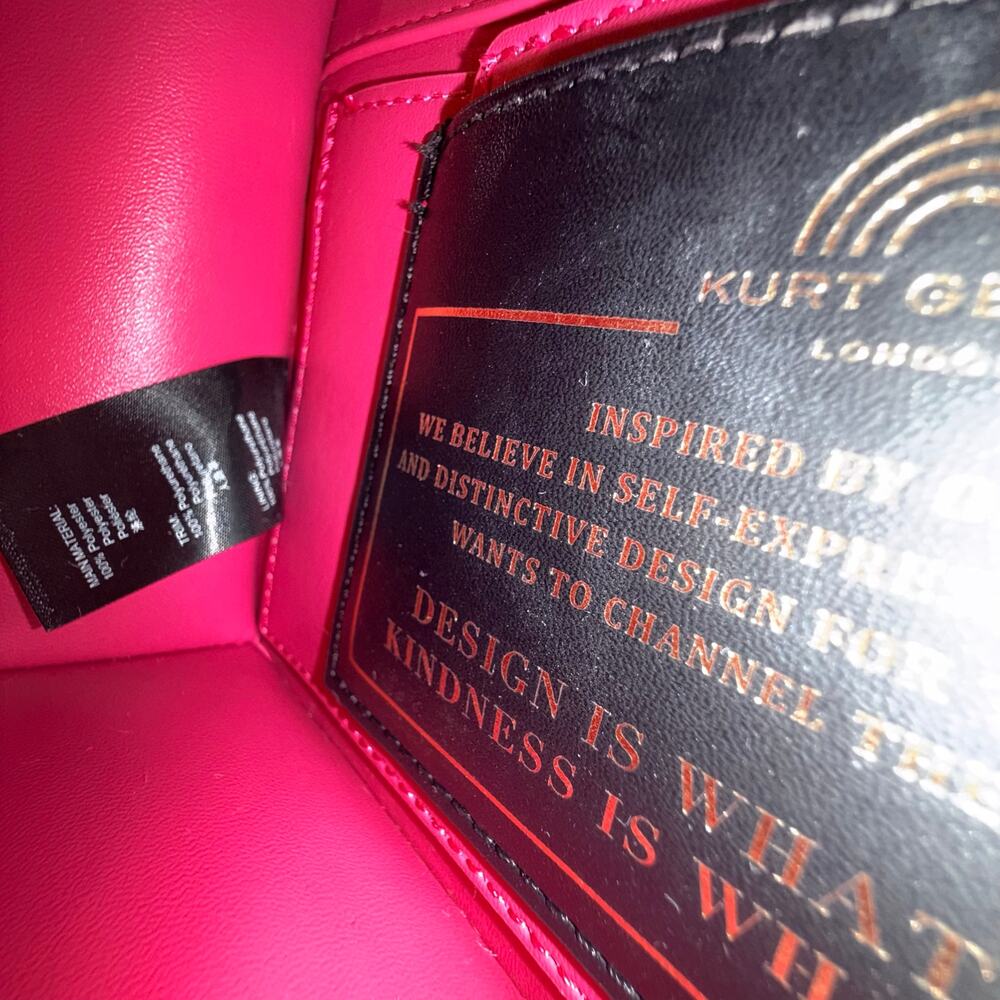 Kurt Geiger Small Shoreditch Pink Velvet Bow Crossbody Bag Purse - Picture 11 of 12